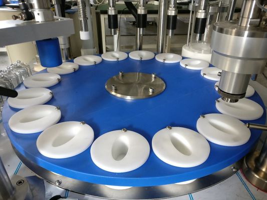Rotary automatic perfume bottle filling and crimping collaring machine filling line filling sealing machine supplier