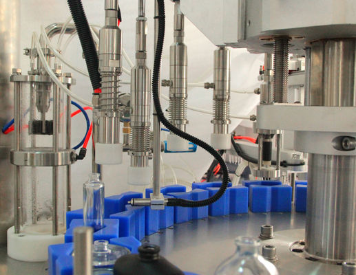Automatic perfume filling machine filling crimping collaring machine with pump and collar feeder supplier