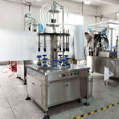 30ml 60ml 100ml 80ml 20ml glass bottle rotary 10/8 nozzles automatic spray vacuum perfume filling machine filler supplier